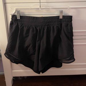 LULULEMON BLACK HOTTY HOT SHORTS